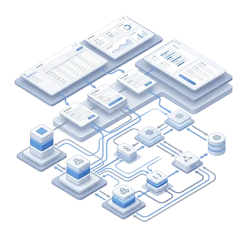 Visualisierung einer React-Anwendung mit Fokus auf Rendering, Performance und INP-Optimierung