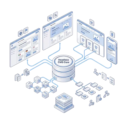 Strapi-Plattform für mehrere Märkte, Sprachen und Seitentypen